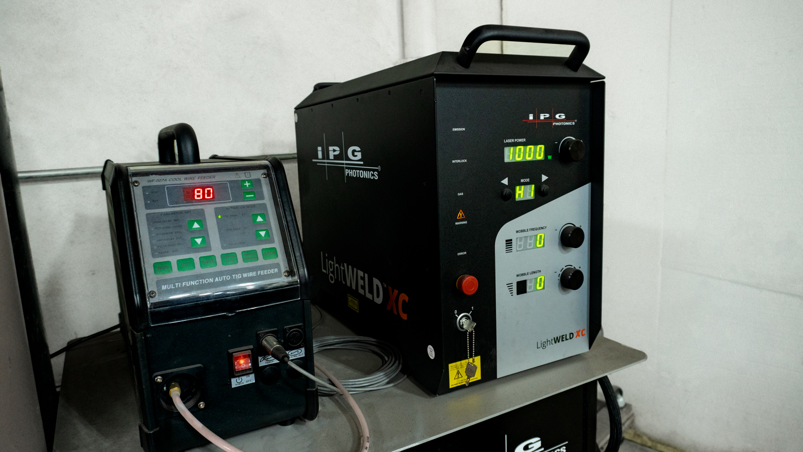 Wire fed laser welder